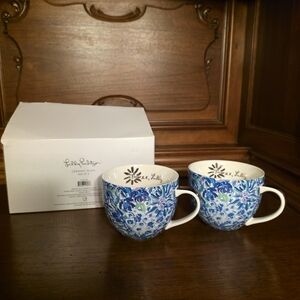 New Lilly Pulitzer Ceramic Mugs Set of 2